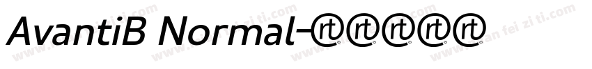 AvantiB Normal字体转换